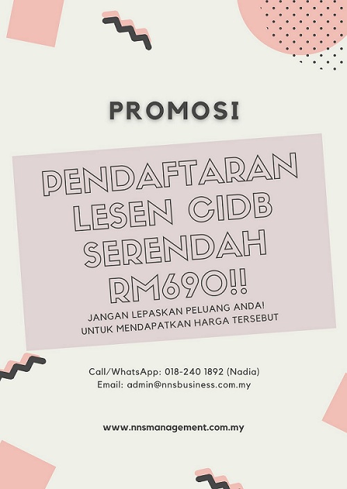 Harga Daftar Lesen CIDB dan Kementerian Kewangan