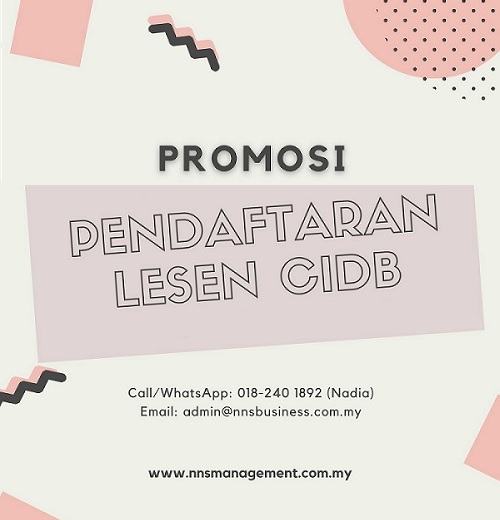 Harga Daftar Lesen CIDB dan Kementerian Kewangan